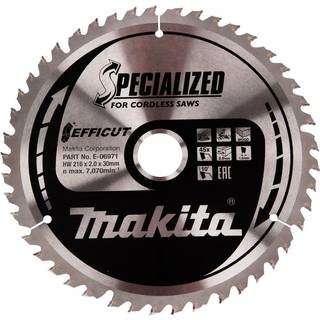 Rundsavsklinge til træ Makita; 216x2x30 mm; Z45; 10°