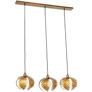 Vintage pendellampe guld rektangulær 3-lys - Botanica