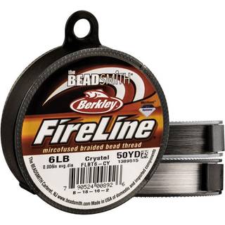 Beadsmith Fireline af Berkley - Micro -fusioneret flettet tr?d - 4lb. Test 005 /.12mm diameter 50 yard spool r?ggr? - super st?rk strengmateriale