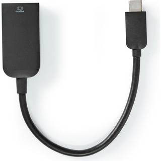 Nedis USB-C™ Adapter | USB 3.2 Gen 1 | USB-C™ Han | HDMI ™ -udgang | 4K@60Hz | 0.20 m | Runde | Nikkelplateret | PVC | Sort | Plastikpose