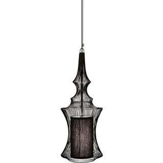 Forestier Designer hængelampe Tibet, dæmpbar, Sort, Stue/spisestue, Metal, Design