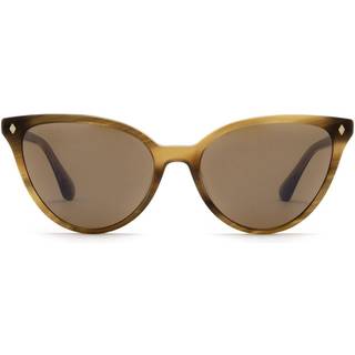 Web Kvinde WE0329 56Z Solbriller Acetat Havana Violet Cat Eye Spejlet Skygge