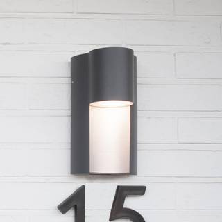 LUTEC URBAN udendørs væglampe, H22 cm, GU10, IP54, mørk grå
