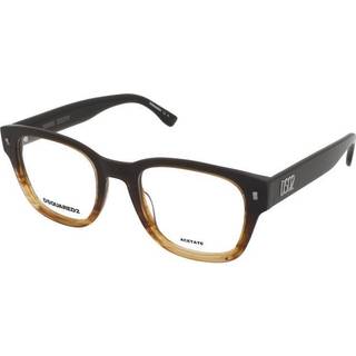 Dsquared2 D2 0065 EX4 51 Briller Mænd Brun - Faded Brown Horn - 51mm