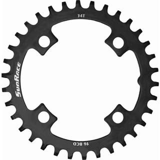 Sunrace klinge BCD 96 Stål Narrow Wide - sort - CRMS00 - 08326xxx-34T