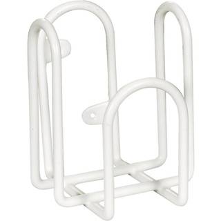 Holder til dispenser i metal til 500 ml flasker 9x8x10,5cm hvid