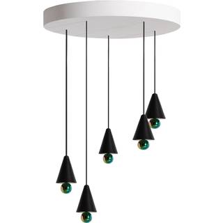 Petite Friture CHERRY LED Pendel System Rund 5 Stk. Ekstra Lille Sort