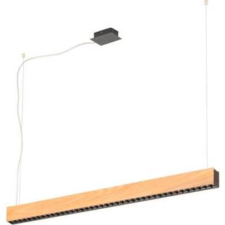 Outlet: EGLO Termini LED Pendel Lampe 31,5W/15,5W L106 i Træ/Sort