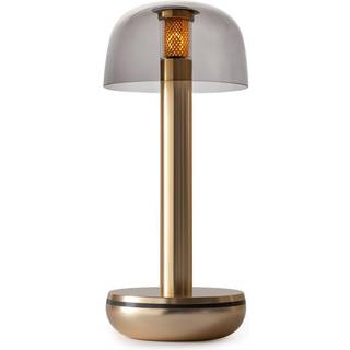 Two - Bordlampe - Gold Glass Smoked - humble