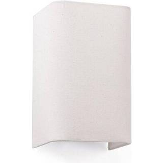 Cotton væglampe, kantet, 20 x 12 cm, beige