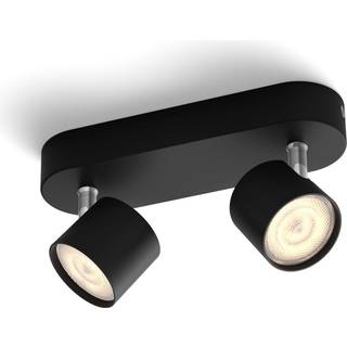 Philips myLiving Loftlampe - Star - 2-spots - Sort