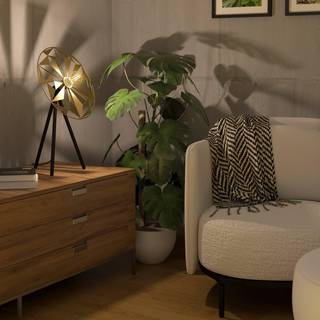EGLO CASTANUELO bordlampe, sort/guld