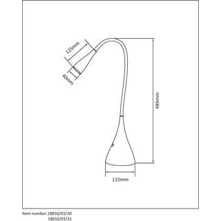 Lucide Zozy Skrivebordslampe Sort