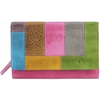 Portemonnaie Damen bunt Leder 9x11cm "Candy Shop" | Greenburry.de 864-77