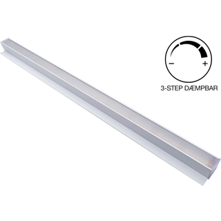 Planforsænket LED Lysskinne |  230V | 3-trins dæmp | 3000K