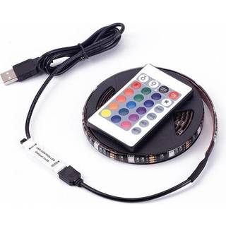 Led Kæde 5050 USB rgb farve Remote 24-knappers - 3 meter Vandtæt