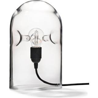 Karakter Lighting - 'Tripod' clear, EU plug in Transparent Mouth blown glass