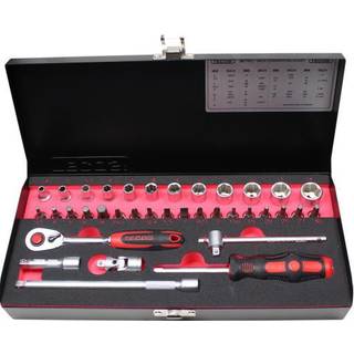 Tecos Topnøglesæt 1/4'' 36dele t-0636m