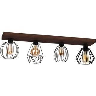 Envostar Various loftlampe, 4 lyskilder, mørk fyr