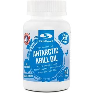 Healthwell Antarctic Krill Olie, 60 kapsler