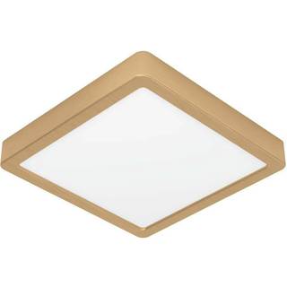EGLO FUEVA 5 plafond 210x210 mm, 3000K, børstet messing