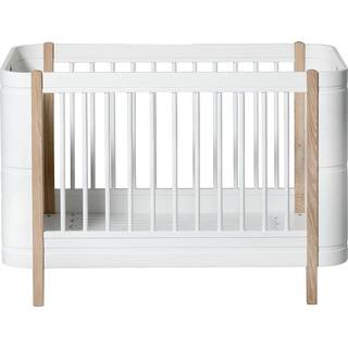 Oliver Furniture Wood Mini+ tremmeseng eksk. junior kit - hvid/eg