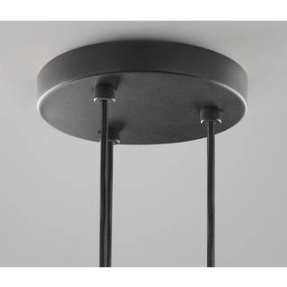 Ceiling base ø200/3 pendler ekskl. lamper sort