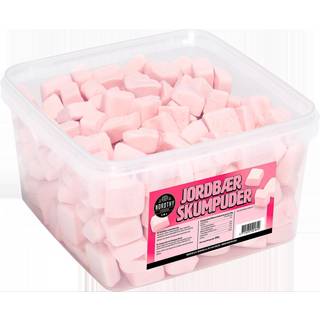 Nordthy Skumpuder jordbær 800 g ca. 130 stk.