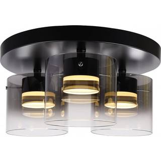 Salerno LED-loftlampe, 2.700 K, 3 lyskilder, sort