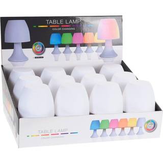 Bordlampe Batteridrevet - Hvid Ø 12 x H 19 cm