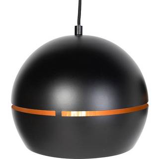 Design hængende lampe sort med gyldent interiør 3-lys - Buell