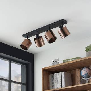 Lindby Joudy loftlampe, 4 lyskilder, mørk bronze