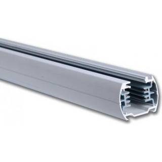 V-Tac 1 meter skinne til skinnespots - Hvid, 3-faset, komplet med tilslutning og endeprop - Farve : Hvid