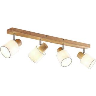 Lindby Wanessa loftspot, 67 cm, 4 lyskilder, træ, hvid, E14