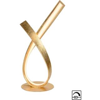 Design bordlampe guld 38,5 cm inkl LED og lysdæmper - Belinda