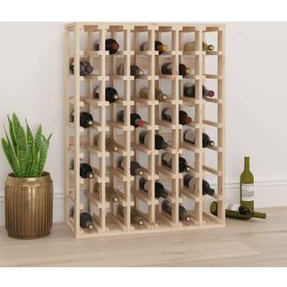 vinreol 70x33x94 cm massivt fyrretræ