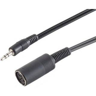 Minijack til DIN hun kabel - 0.2 m