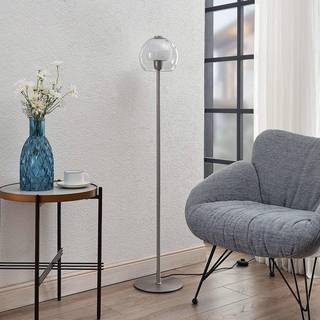 Lucande Kaiya gulvlampe med glasskærm