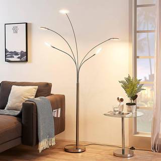 Lindby - Anea 5 Gulvlampe Nickel/White