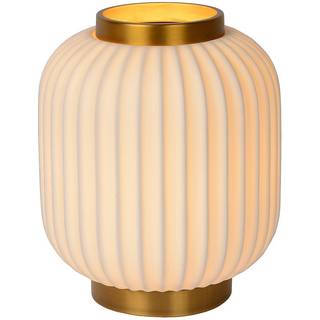 Lucide Gosse porcelæn bord lampe Ø19,5cm E14 Mat Guld