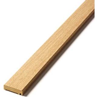 Swedoor glat gerigtsæt til enkeltdør, fineret eg - 19 x 65 x 2200 mm