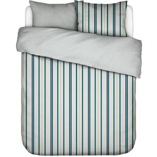 Stribet sengetøj - 140x220 cm - Meryl - Vendbar sengesæt - 100% Bomuldssatin - Essenza sengetøj