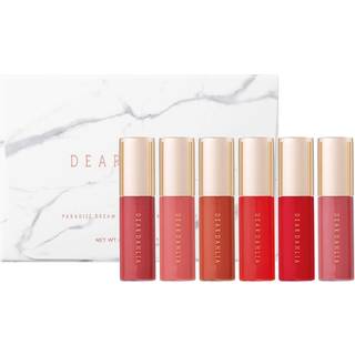 DEAR DAHLIA Makeup til læberne Lipgloss Red CollectionGavesæt Seduction 1 ml + Ladybug 1 ml + October 1 ml + Teddy 1 ml + Bordeaux 1 ml + Sangria 1 ml 1 Stk. (147,00 kr / 1 stk.) - 1 Stk.