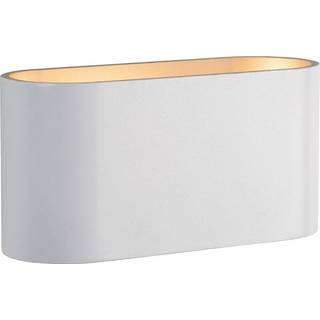 Xera væglampe, oval, hvid