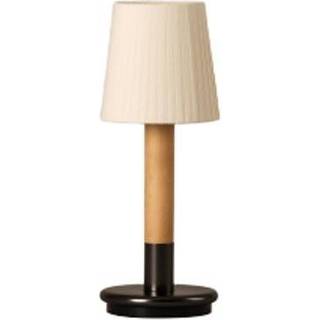 Santa & Cole Básica Mínima Batería Bordlampe Natural/Birk/Bronze