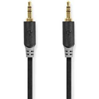 Audio Stereo minijack 3.5mm kabel - Guldbelagt - 1 m