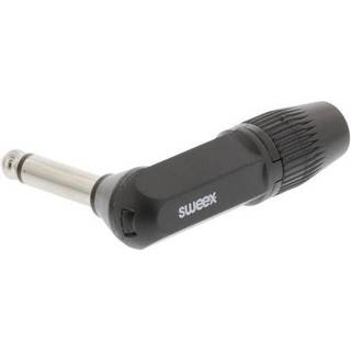 6.3 mm Jack stik, vinklet | Sort | PRIS-MATCH