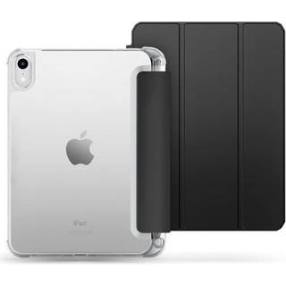 iPad 11" (2025) / iPad 10.9" (2024/2022) Tech-Protect SC Hybrid Kunstlæder Tri-fold Cover - Sort / Gennemsigtig