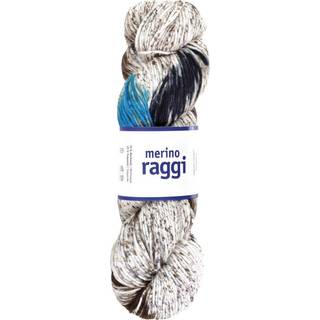 Järbo Merino Raggi 100g 03 Black and aqua Indhold: 75% Merinould, 25% Polyamid Vægt/længde: 100 g = ca. 278 meter Anbefalede pinde: 3.00 mm Strikkefasthed: 10 x 10 cm = 25 m x 34 p Kan vaskes i maskinen, finvask 30ºC, uden skyllemiddel / Tørres fladt.