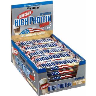 Weider - 40% Lav Carb Høj Protein Bar, Peanut Caramel - 24 x 50g